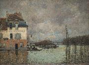 unknow artist L inondation a Port Marly Sweden oil painting artist